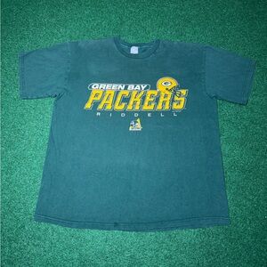 Vintage 90s Green Bay Packers T-shirt, Riddell Football, Bret Farve 1997 (XL)